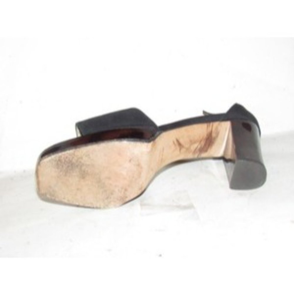 Saint Laurent Mod Black W Tortoise Shell Open Toe - image 5